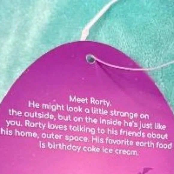 NWT ~ SQUISHMALLOWS ~ 12" RORTY THE MONSTER / ALIEN KELLY TOY - Picture 9 of 16